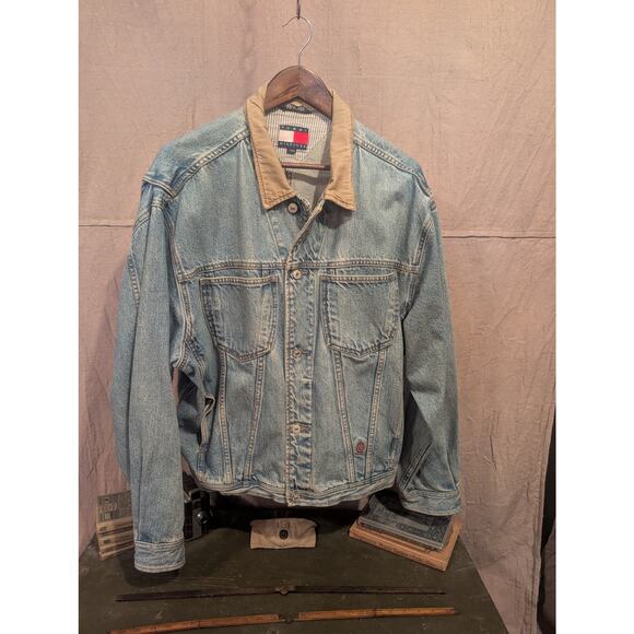 Tommy Hilfiger Denim Jacket VTG szL - Picture 1 of 6